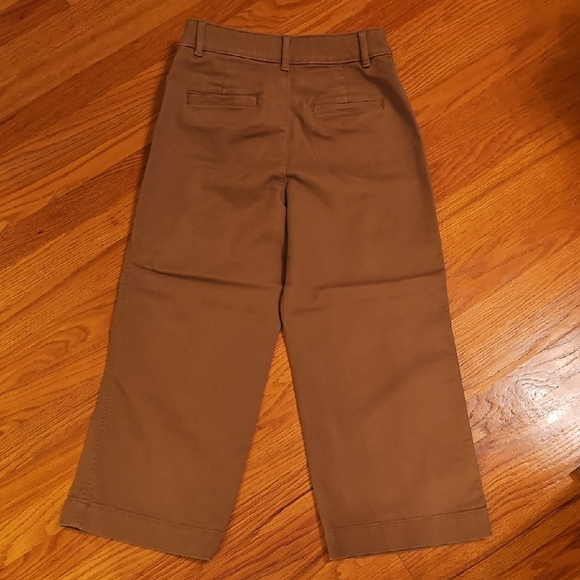 Loft The Palmer Wide Leg Cropped Pants in Khaki - Picture 4 of 4